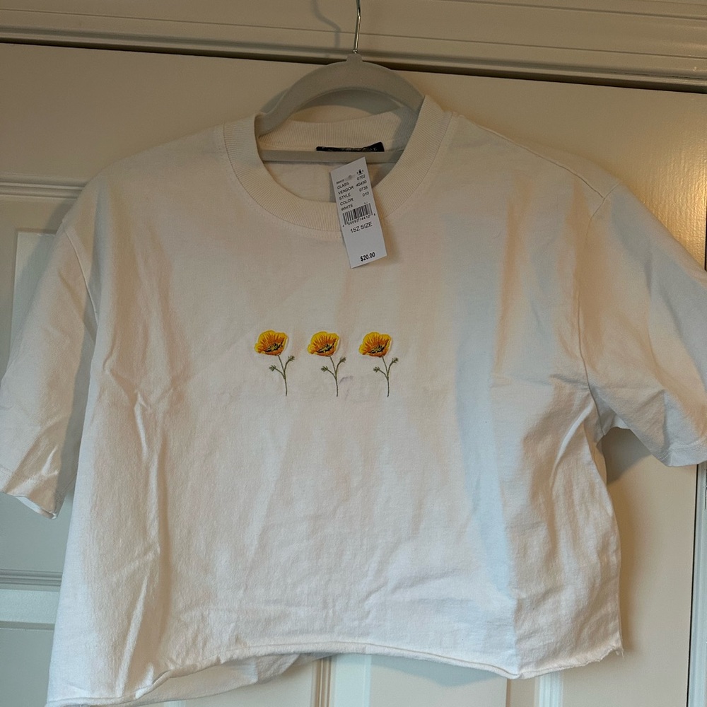 White Floral T-Shirt